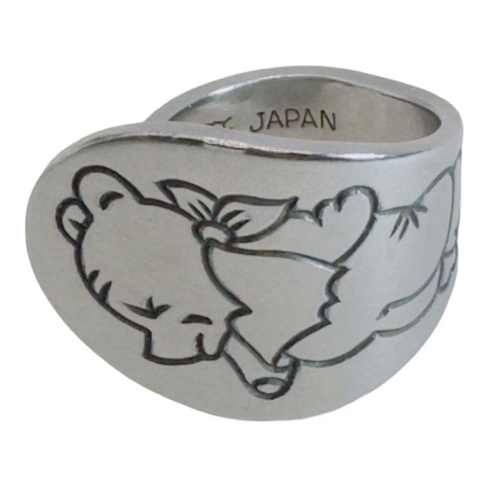 Winnie The Pooh Stainless Steel Spoon Ring Size 8 Tomee Tippee RARE FIND - Picture 10 of 17